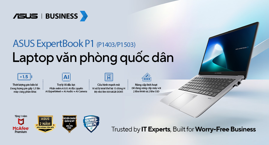 LAPTOP VĂN PHÒNG QUỐC DÂN 2025 ĐỈNH CAO BỀN BỈ HIỆU NĂNG VƯỢT TRỘI CHO DOANH NGHIỆP