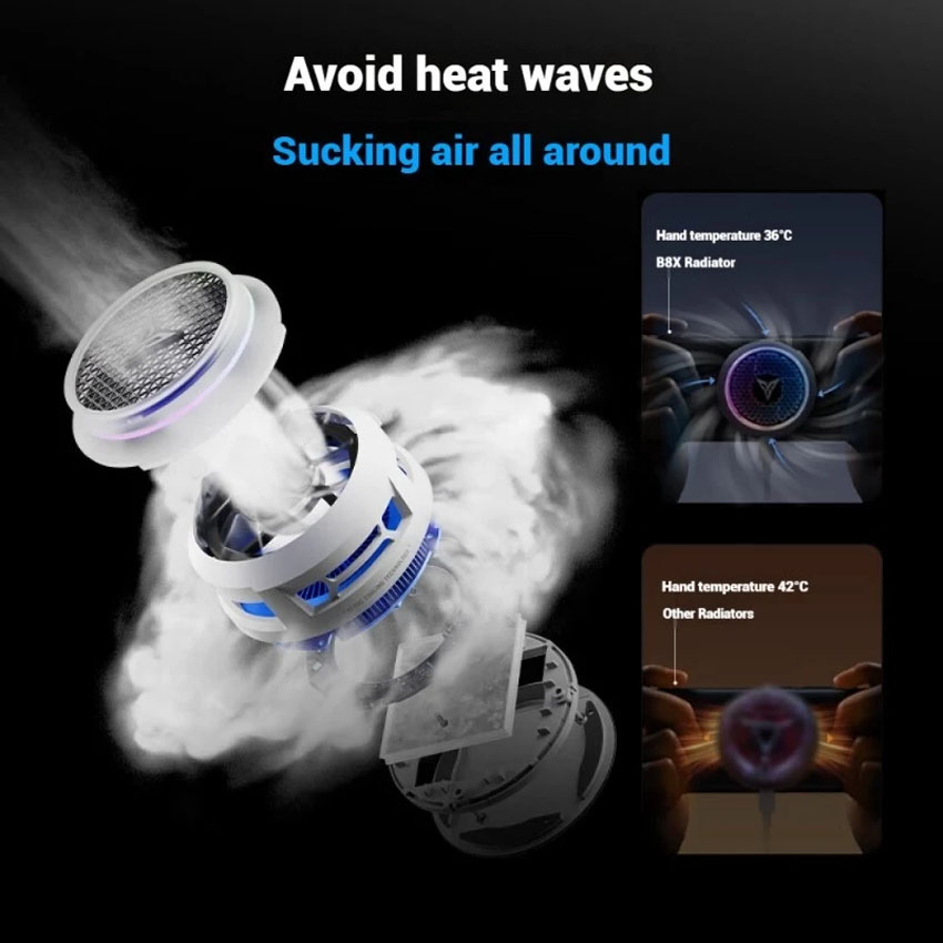 Tản nhiệt cho điện thoại Flydigi Mobile Phone Cooling Fan B8X 3