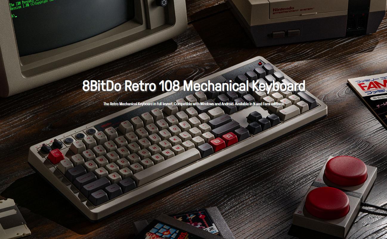 Bàn phím 8BitDo Retro 108 Mechanical Keyboard 1