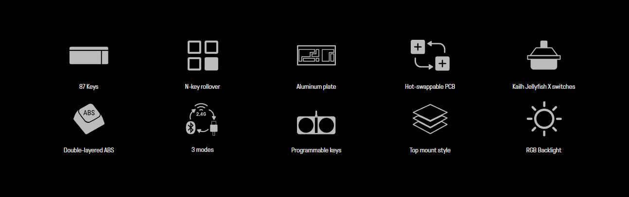 Bàn phím 8BitDo Retro 87 Mechanical Keyboard - Xbox Edition 2