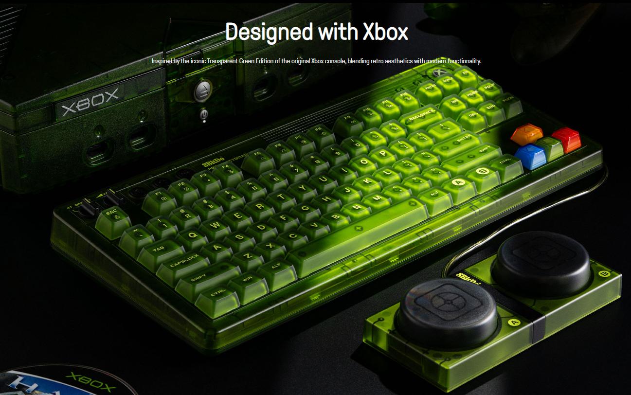 Bàn phím 8BitDo Retro 87 Mechanical Keyboard - Xbox Edition 3