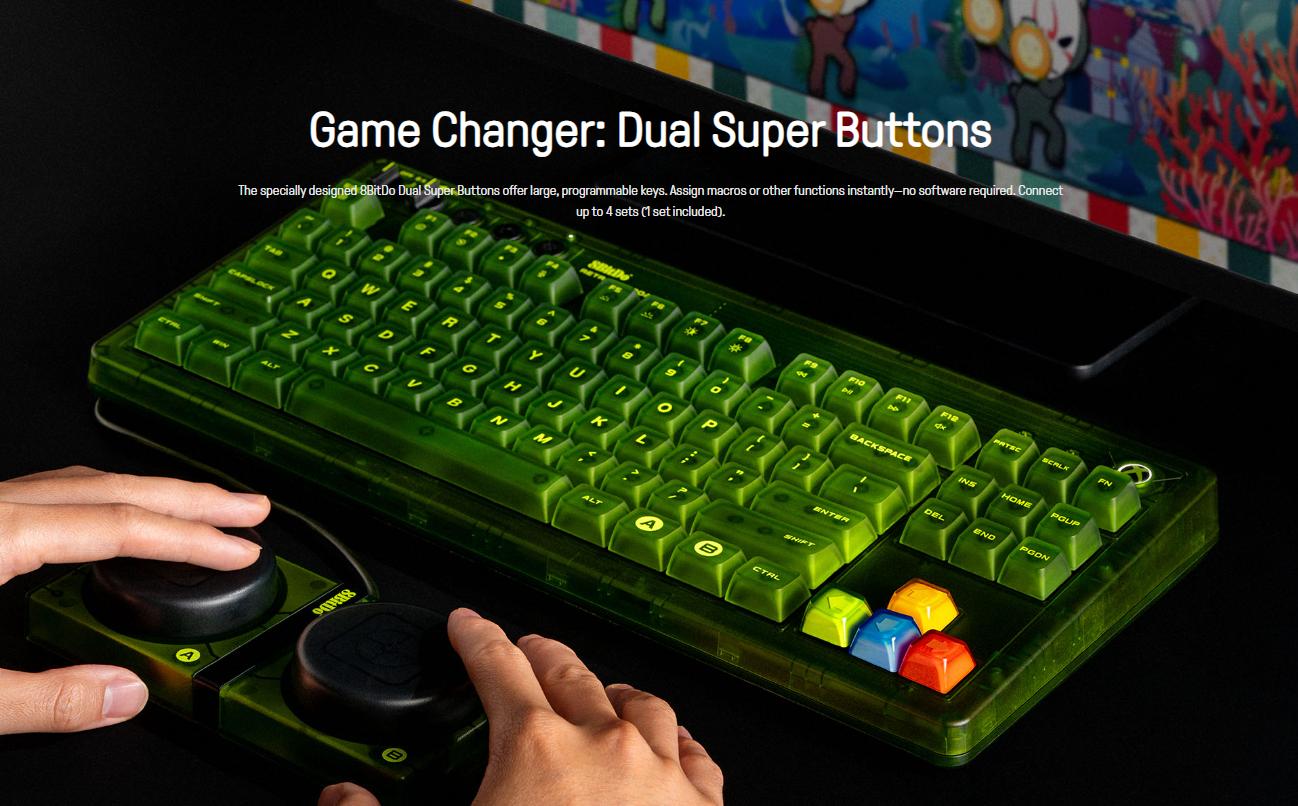 Bàn phím 8BitDo Retro 87 Mechanical Keyboard - Xbox Edition 5