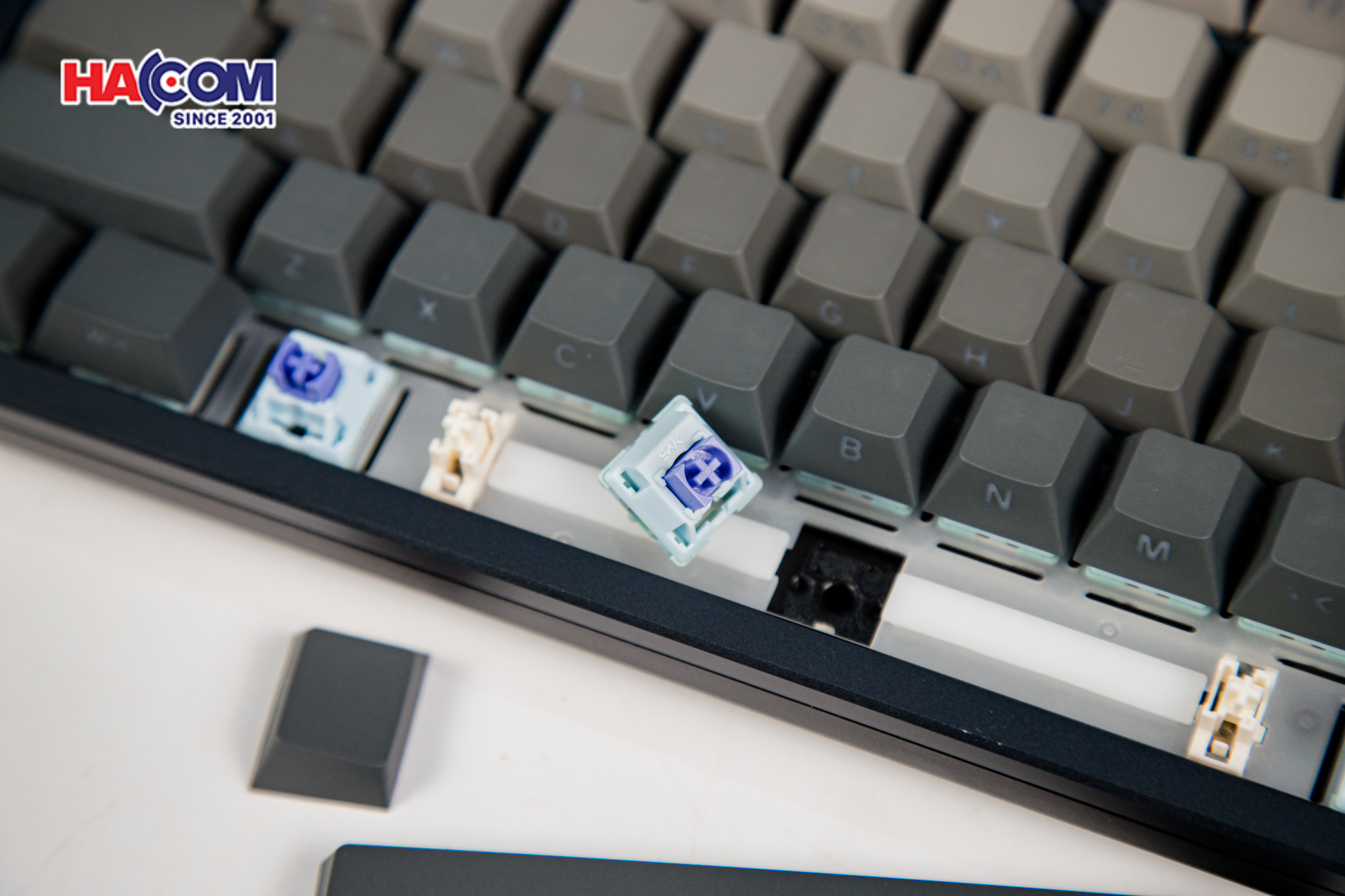 Bàn phím cơ ATK V75X GunMetal Periwinkle Switch 18