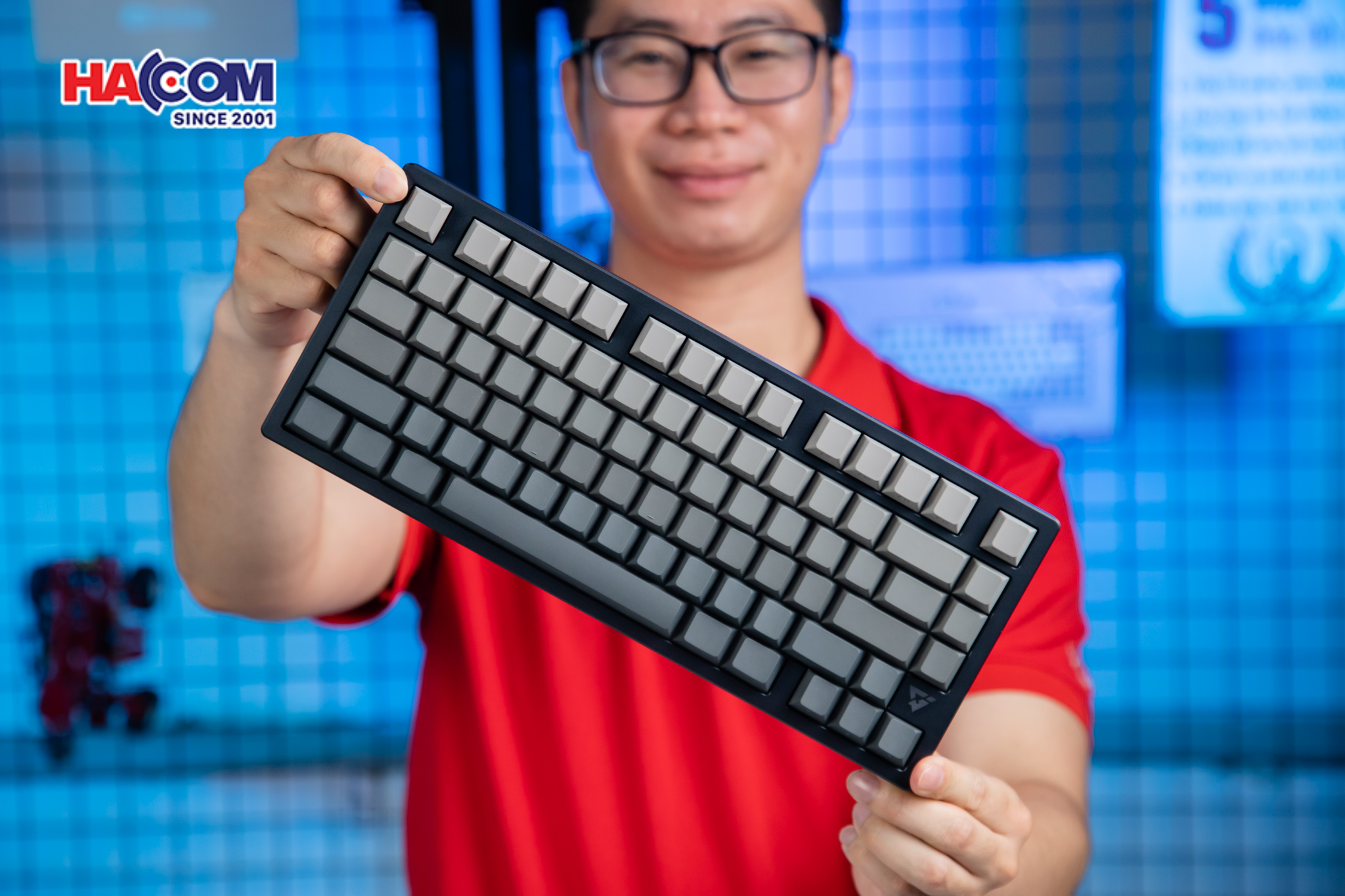 Bàn phím cơ ATK V75X GunMetal Periwinkle Switch 2