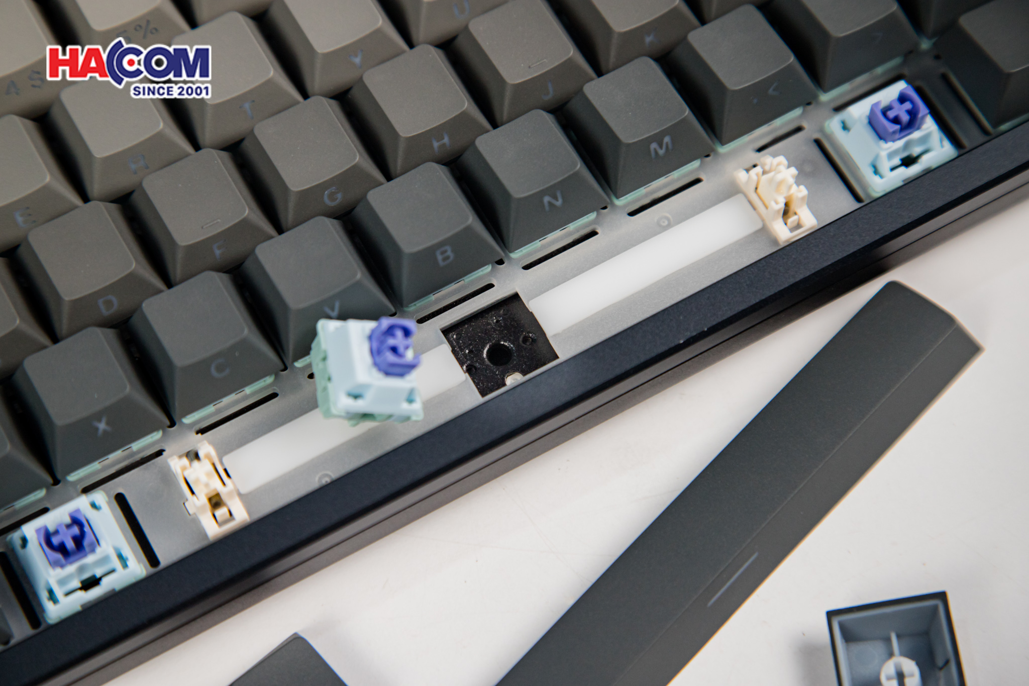 Bàn phím cơ ATK V75X GunMetal Periwinkle Switch 19