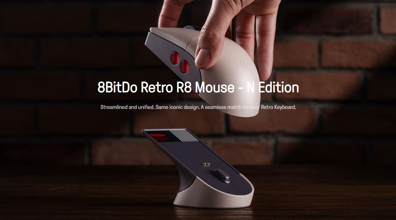 Chuột 8BitDo Retro R8 Mouse - N Edition 1