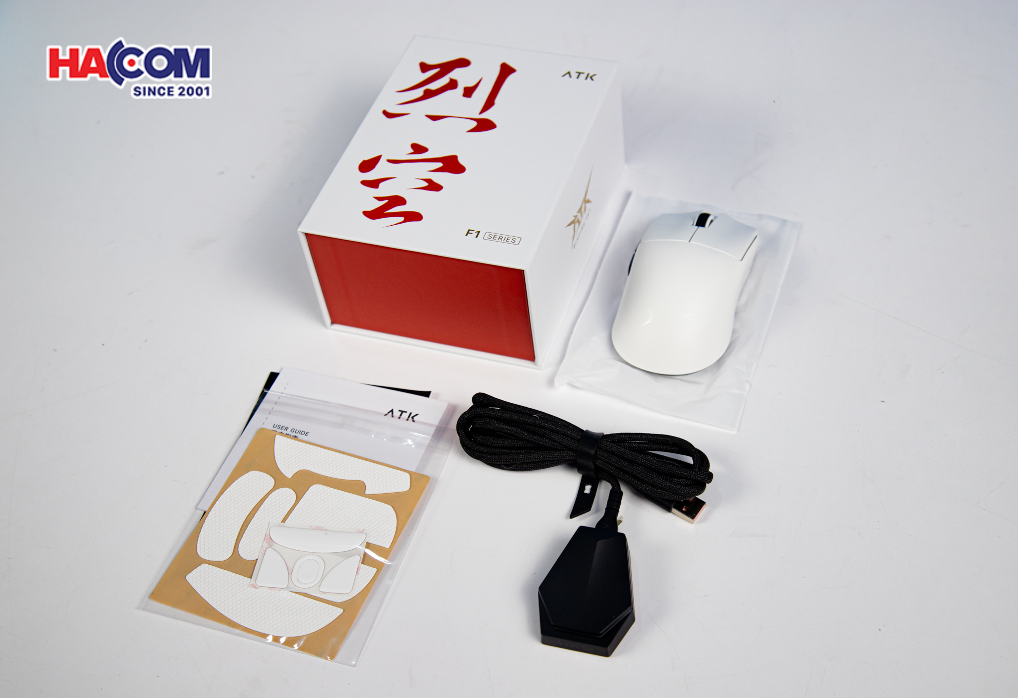 Chuột không dây ATK F1 Pro - Màu Trắng 2