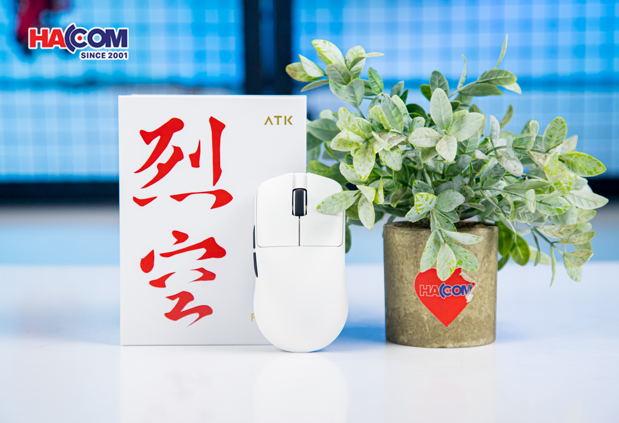 Chuột không dây ATK F1 Pro - Màu Trắng 4