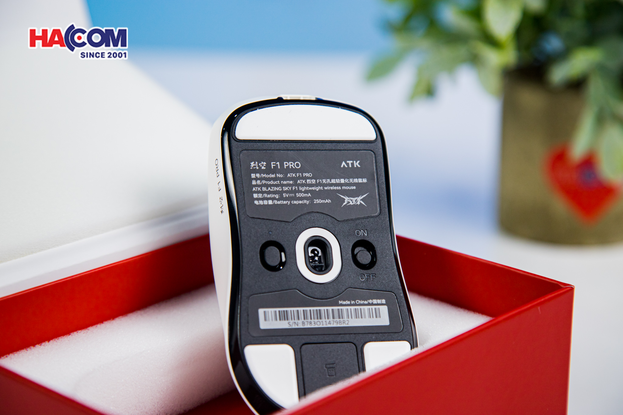 Chuột không dây ATK F1 Pro - Màu Trắng 7