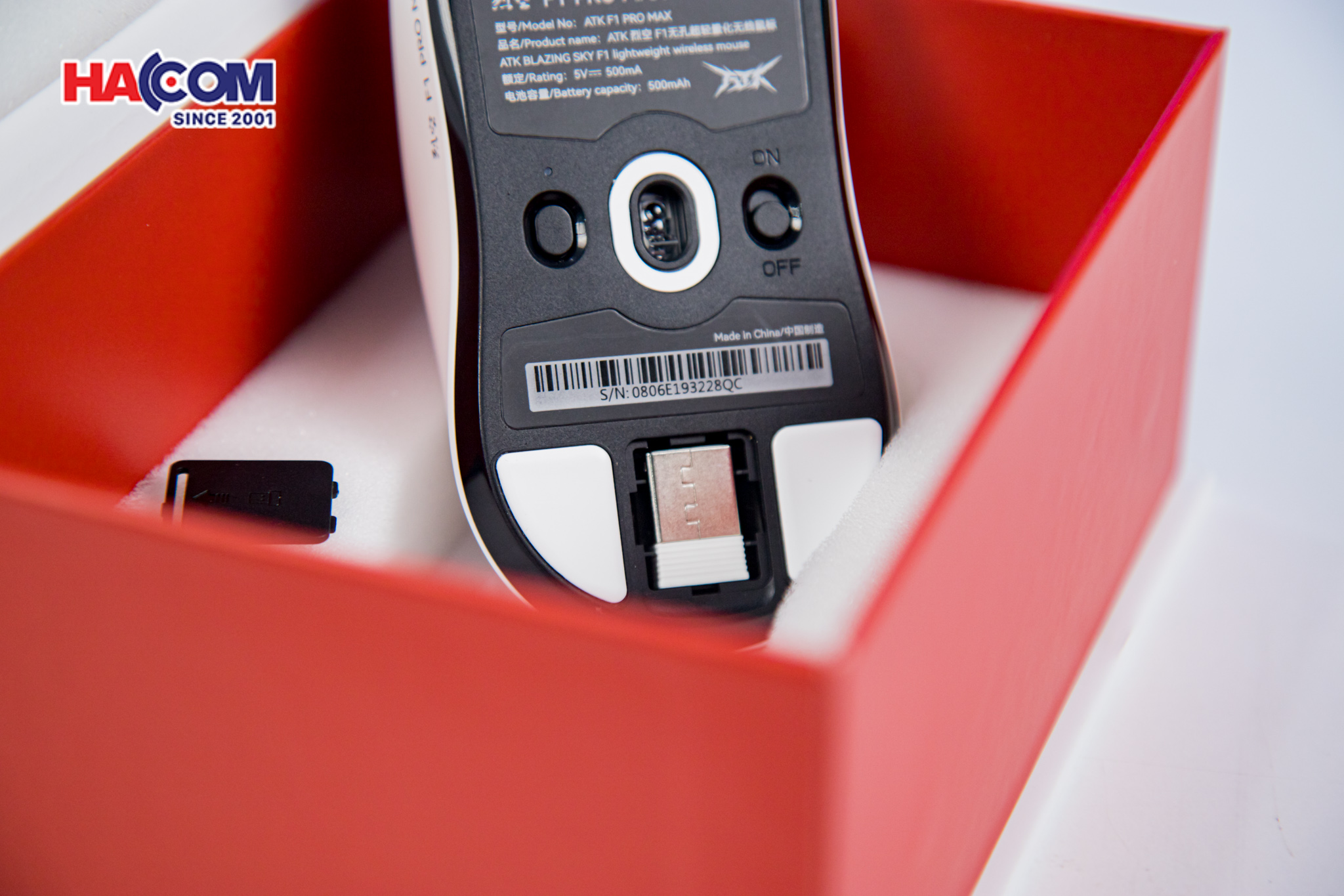 Chuột không dây ATK F1 Pro Max - Màu Trắng 10