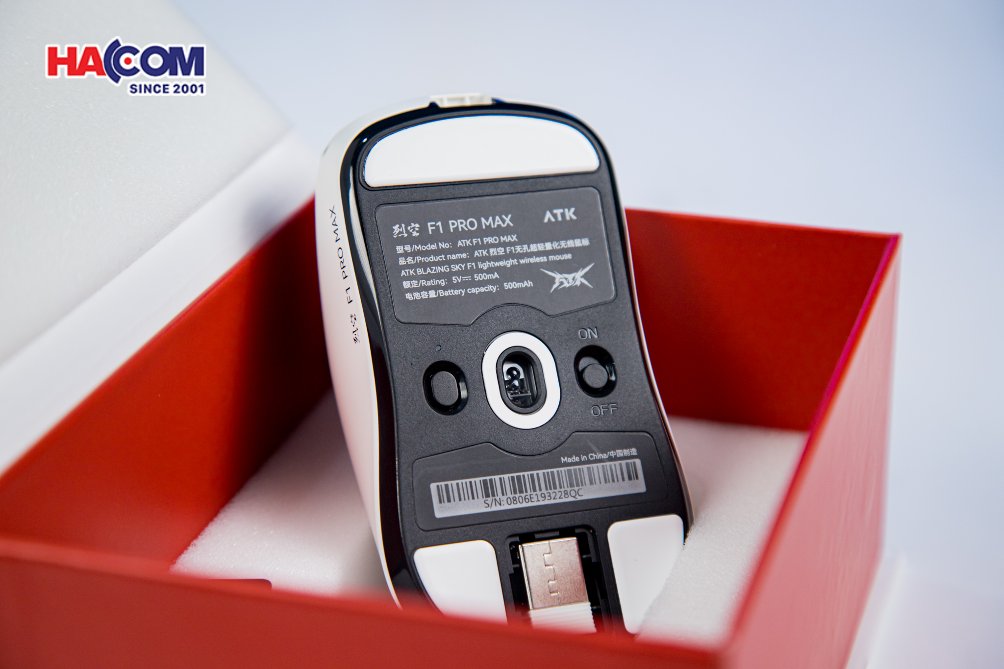 Chuột không dây ATK F1 Pro Max - Màu Trắng 11