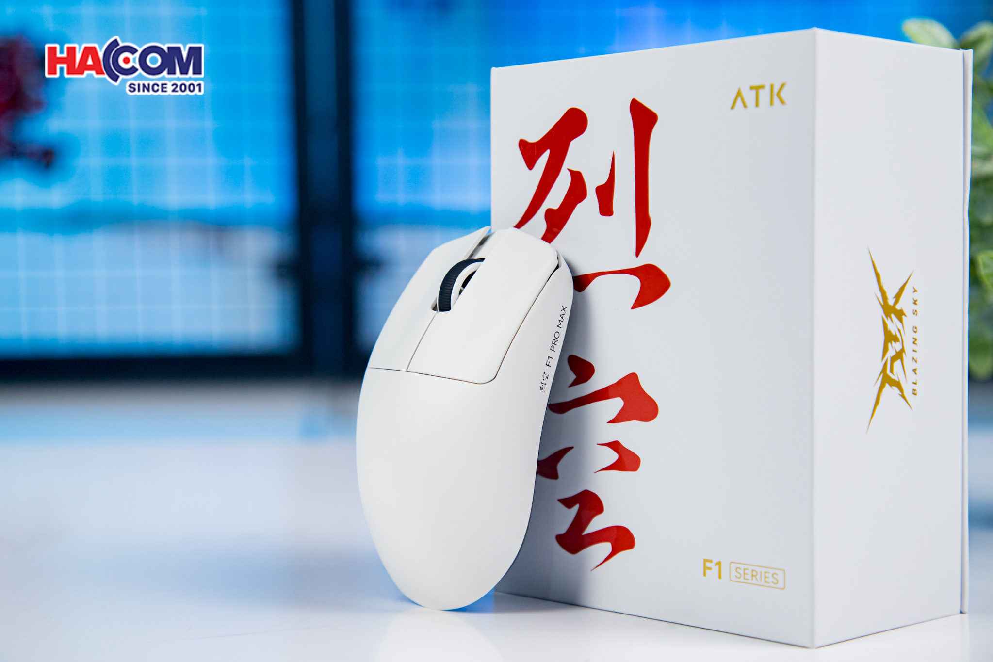 Chuột không dây ATK F1 Pro Max - Màu Trắng 4