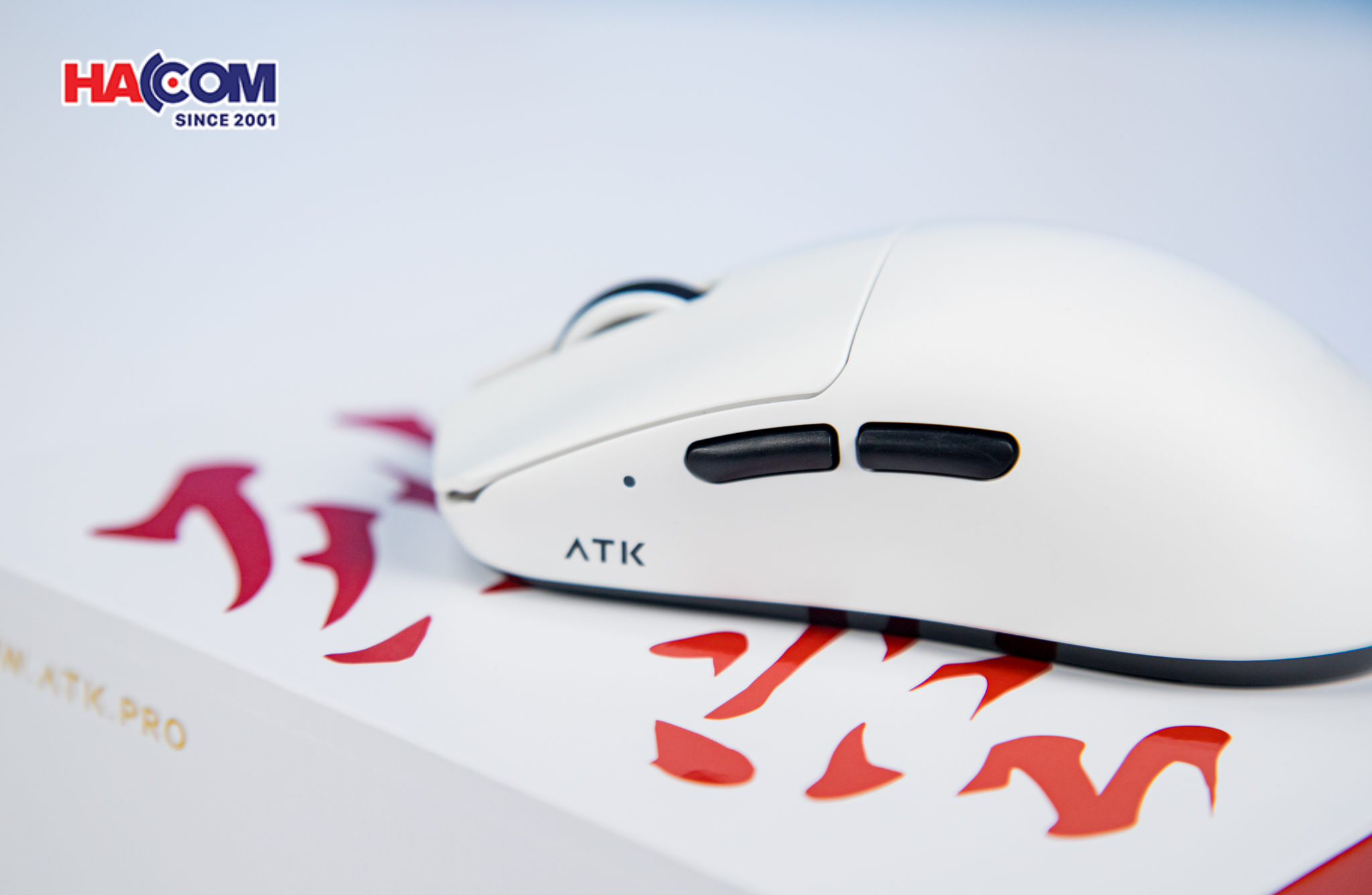 Chuột không dây ATK F1 Pro Max - Màu Trắng 6