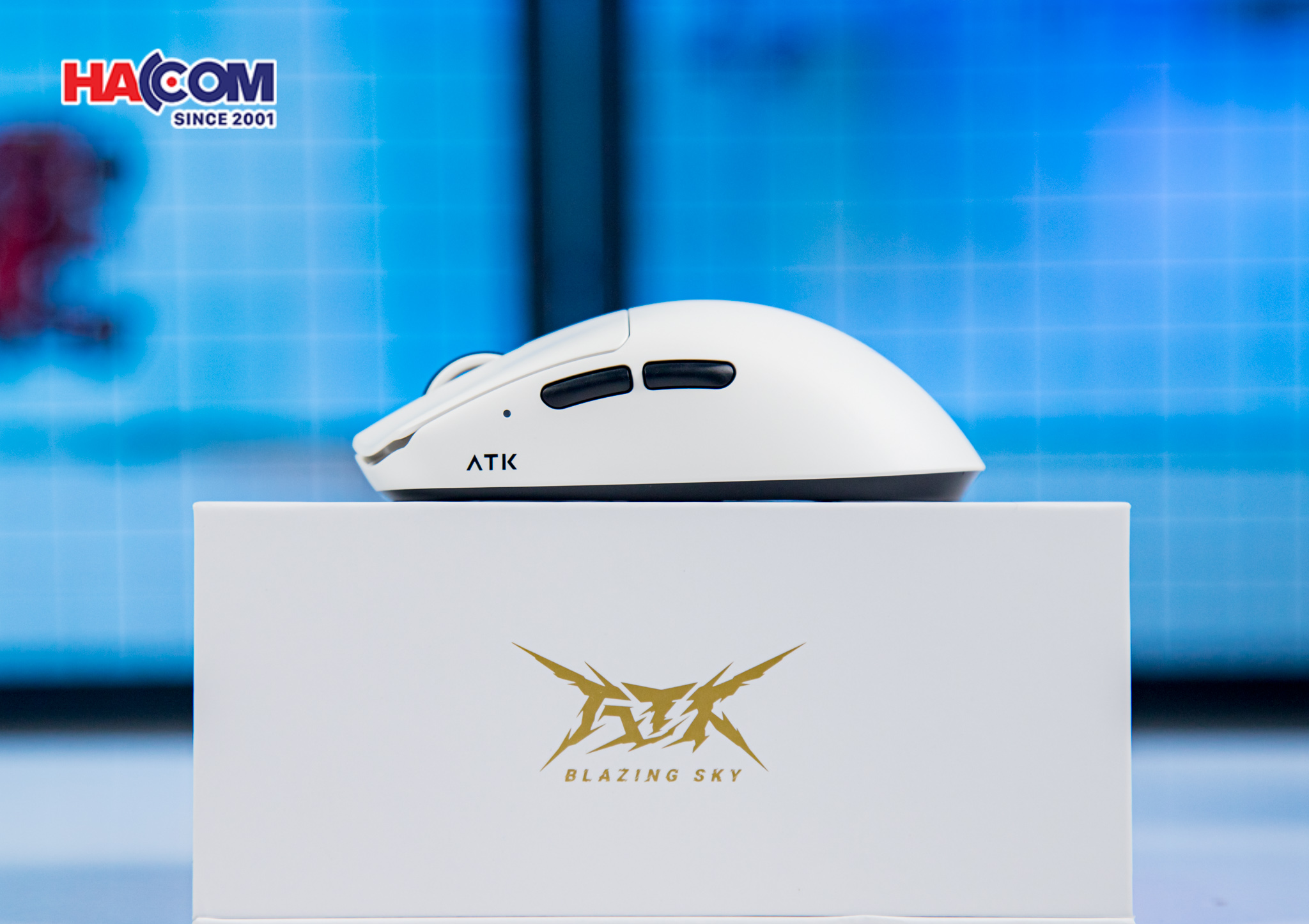 Chuột không dây ATK F1 Pro Max - Màu Trắng 7