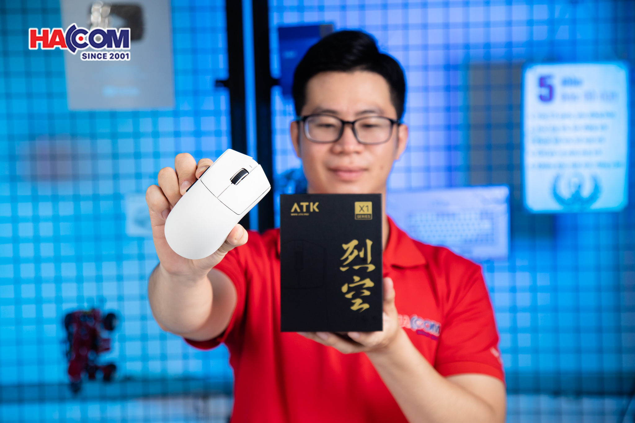 Chuột không dây ATK X1 Pro Max - Màu Trắng 1