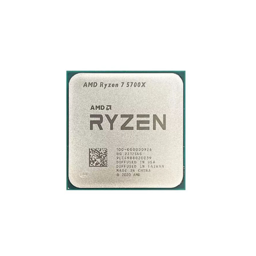 CPU AMD Ryzen 7 5700X (3.4 GHz Upto 4.6GHz / 36MB / 8 Cores, 16 Threads / 65W / Socket AM4)-(Chính hãng không vỏ hộp)
