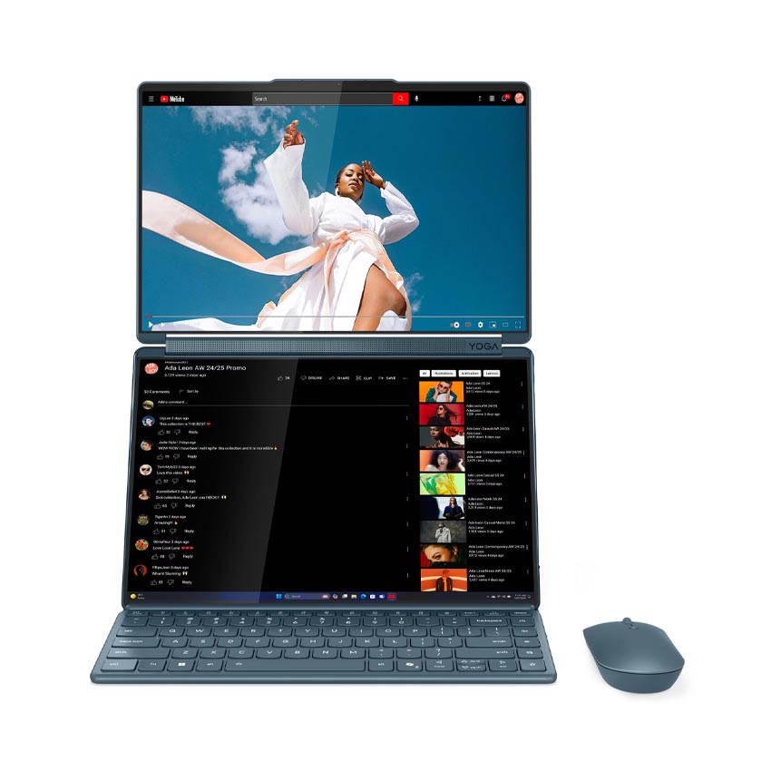 Laptop Lenovo Yoga Book 9 14IAH10 (83KJ002UVN) (U9 285H/32GB RAM/1TB SSD/2x14 2.8K Cảm ứng/Win11/Office H&S/Xanh) 11