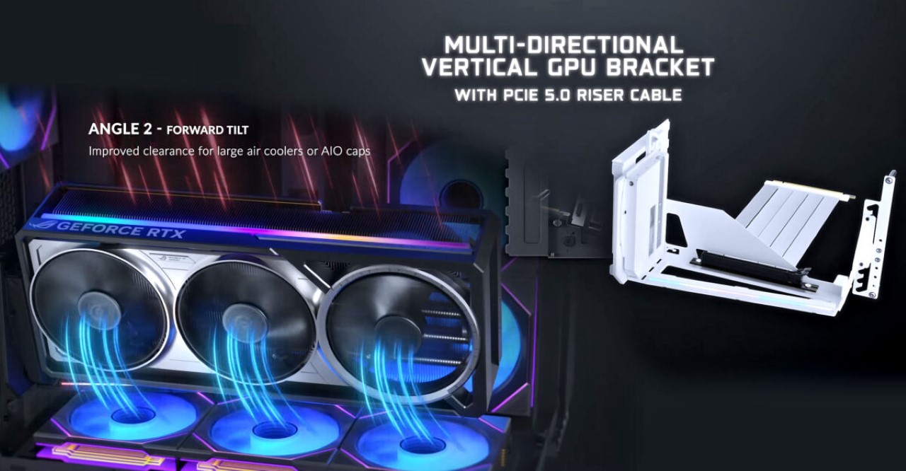 Lian Li ra mắt giá đỡ GPU PCIe 5.0 với khả năng nghiêng và hỗ trợ 10kg