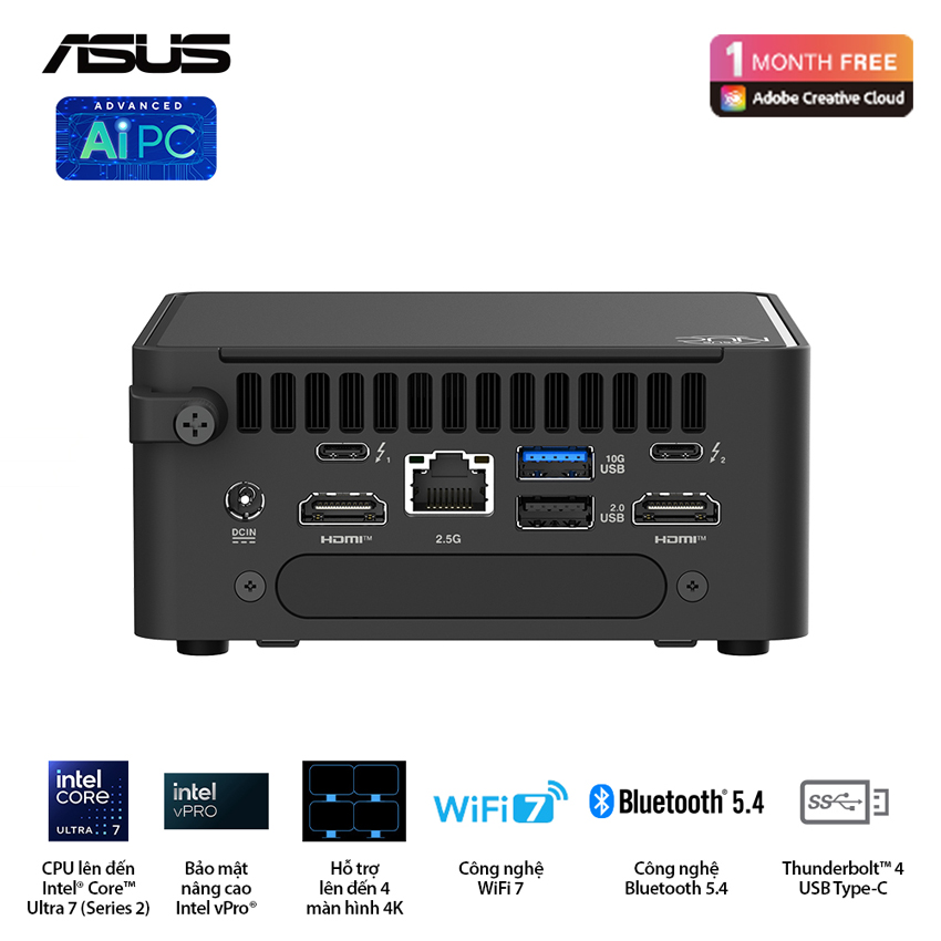 Mini PC Asus NUC 15 PRO (RNUC15CRHU500000I)Tall 8