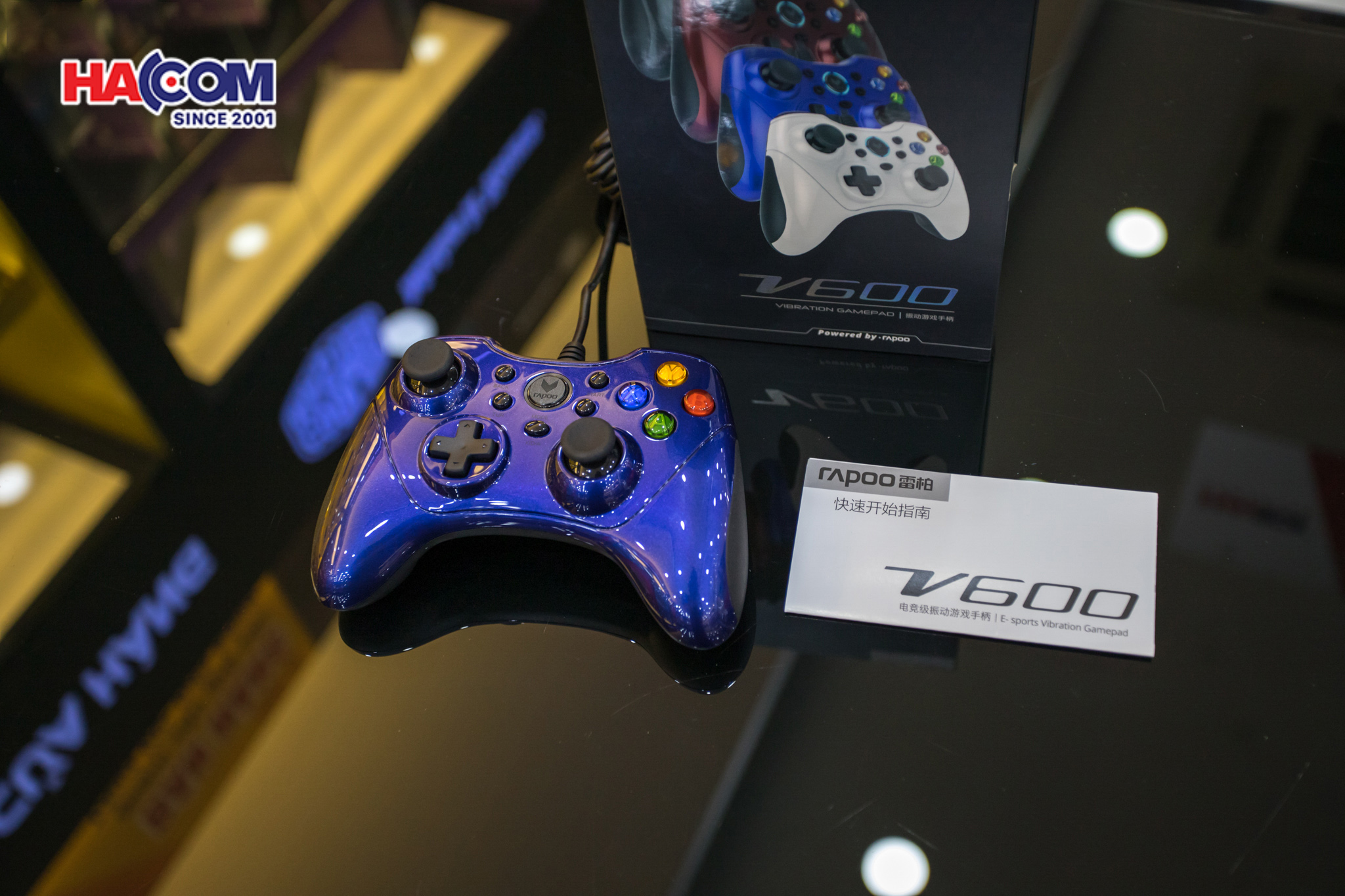 Tay cầm game RAPOO V600 Blue 5