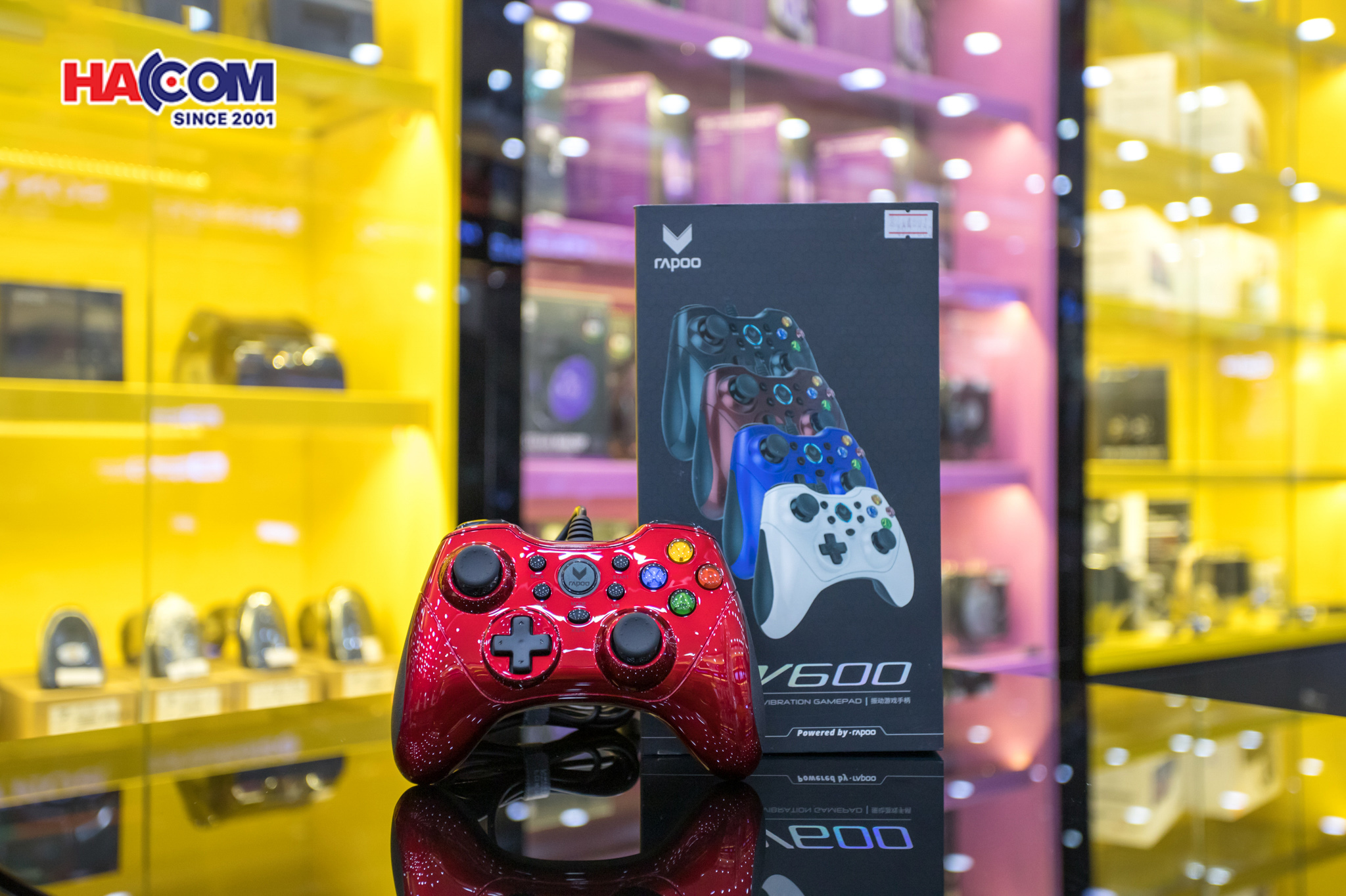  Tay cầm game RAPOO V600 Red 5