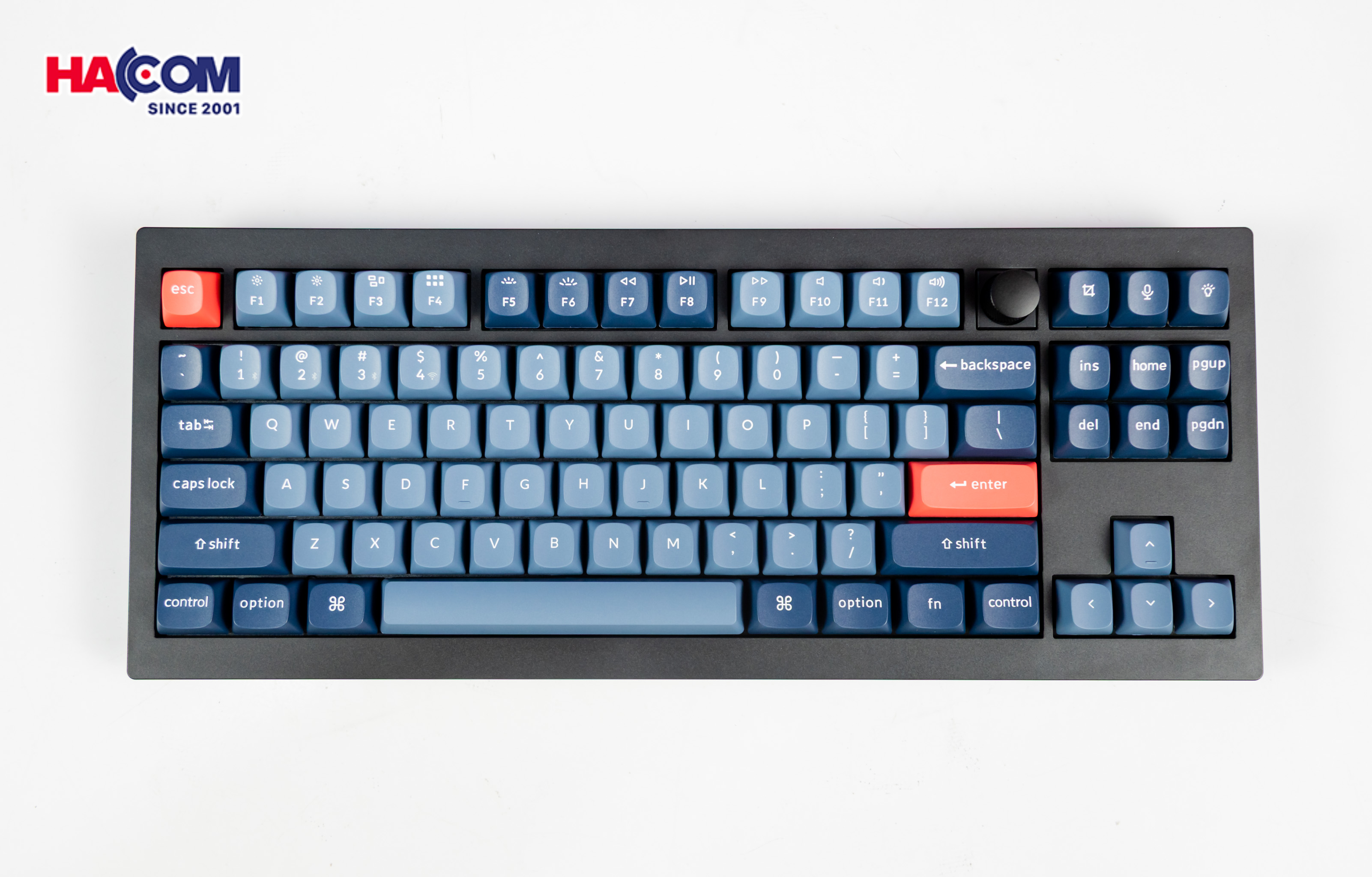 Bàn phím Keychron V3M-D1 V3 Max Swappable RGB Backlight Red Switch - Black - Knob Version - Hình 6