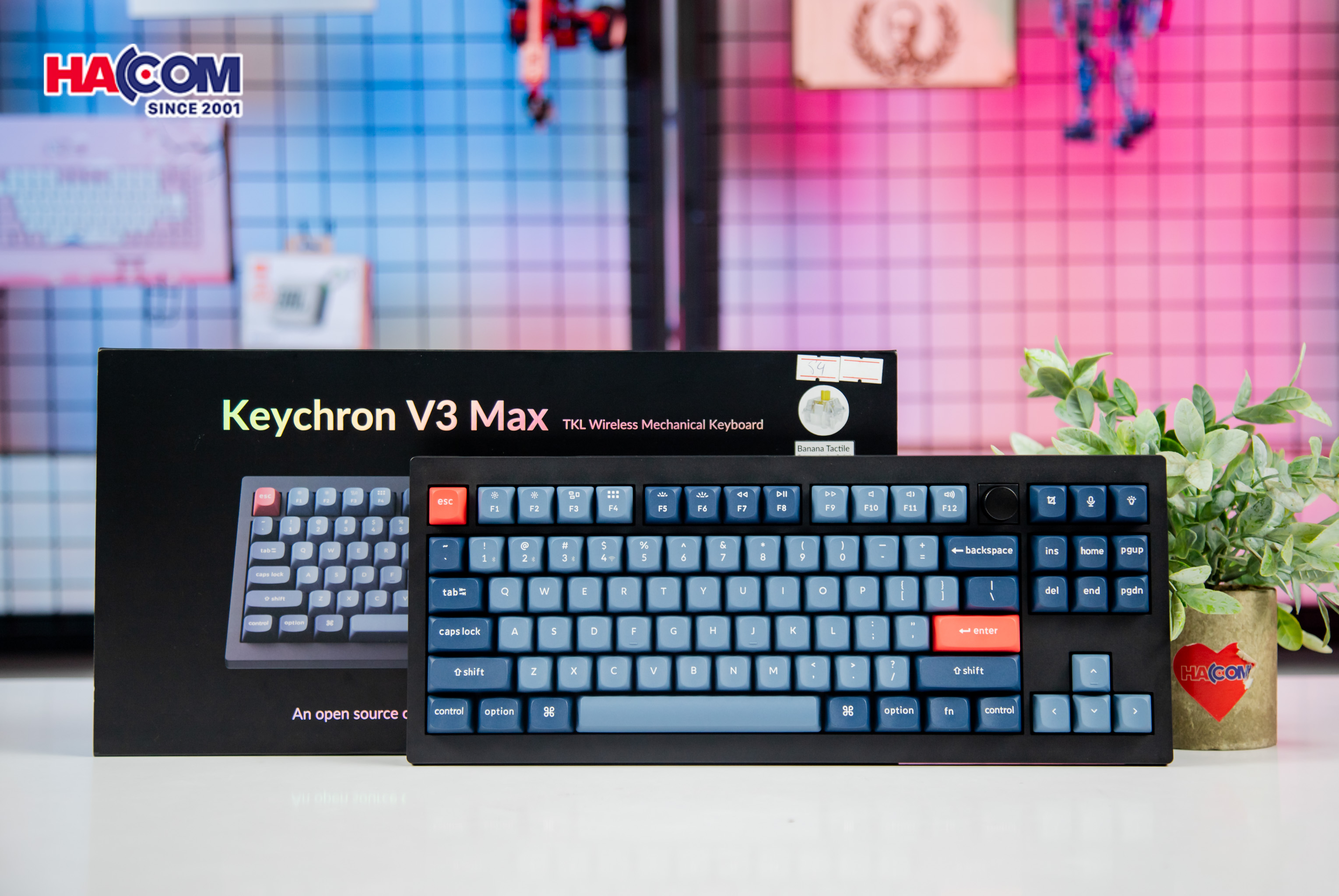 Bàn phím Keychron V3M-D3 V3 Max Swappable RGB Backlight Brown Switch 3