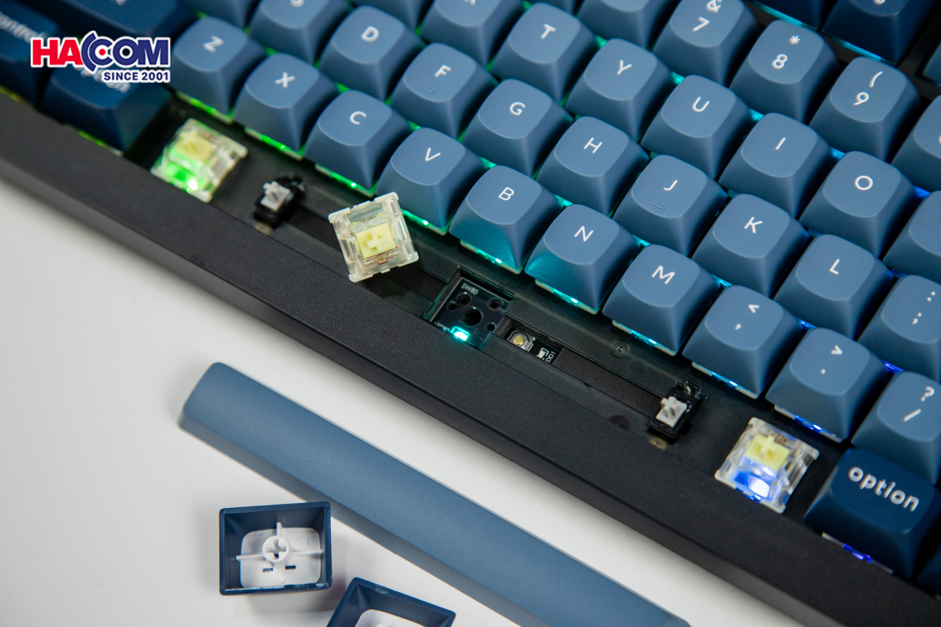 Bàn phím Keychron V3M-D4 V3 Max Swappable RGB Backlight Banana Switch 17