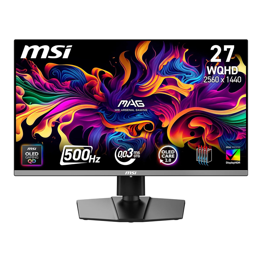 Màn hình MSI MAG 272QP QD-OLED X50 (27 inch/WQHD/QD-OLED/QD-OLED/500Hz/0.03ms)