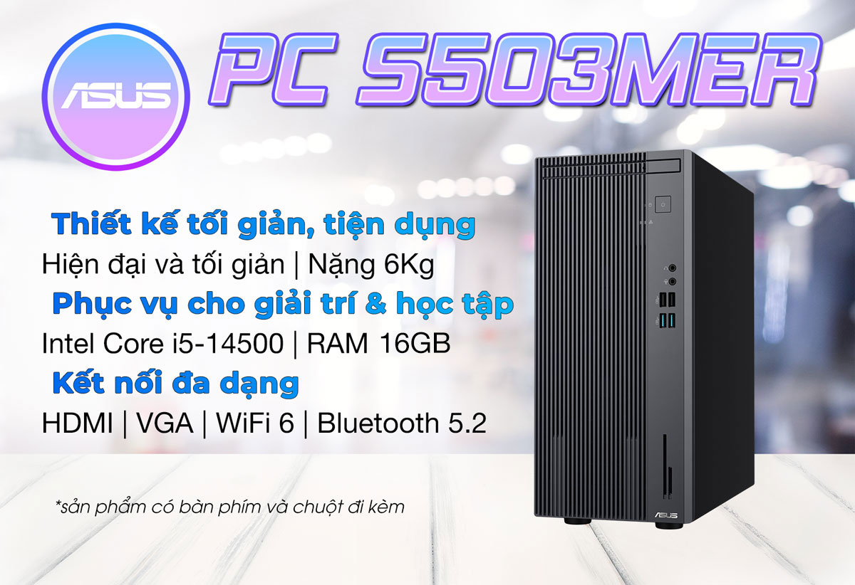 PC đồng bộ Asus S503MER-514500021W - HACOM