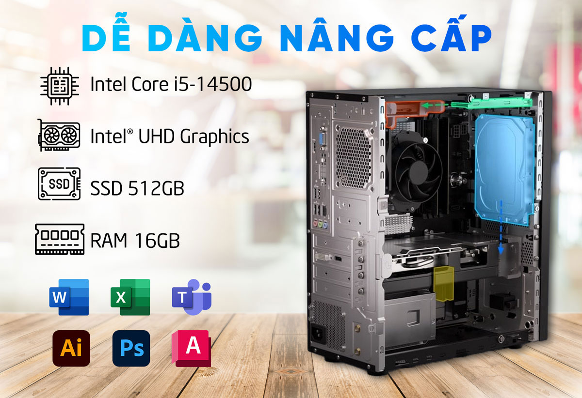 Hiệu Năng Mạnh Mẽ Với Bộ Vi Xử Lý Intel Core i5 Thế Hệ 14