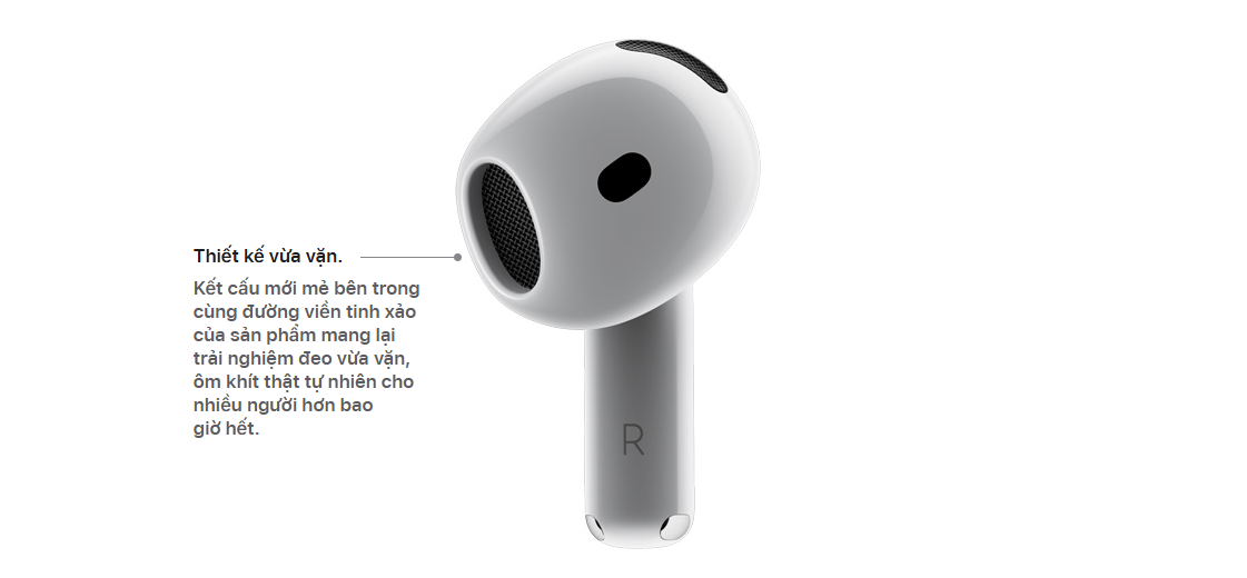 Tai nghe Apple AirPods 4 - Chủ Động Khử Tiếng Ồn (MXP93ZP/A) 3