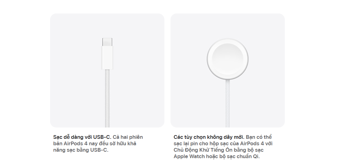 Tai nghe Apple AirPods 4 - Chủ Động Khử Tiếng Ồn (MXP93ZP/A) 7