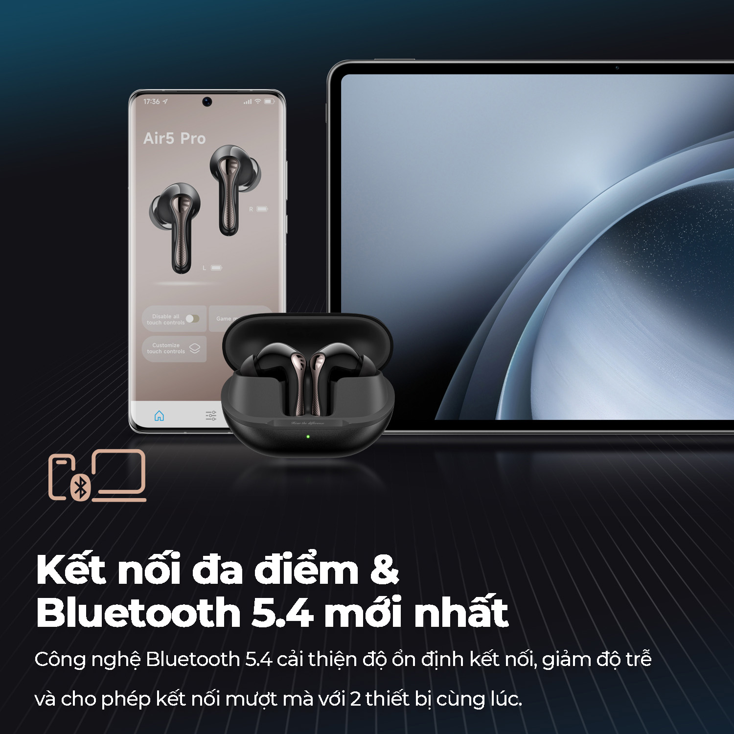 Tai nghe Bluetooth True Wireless SoundPeats Air5 Pro 3