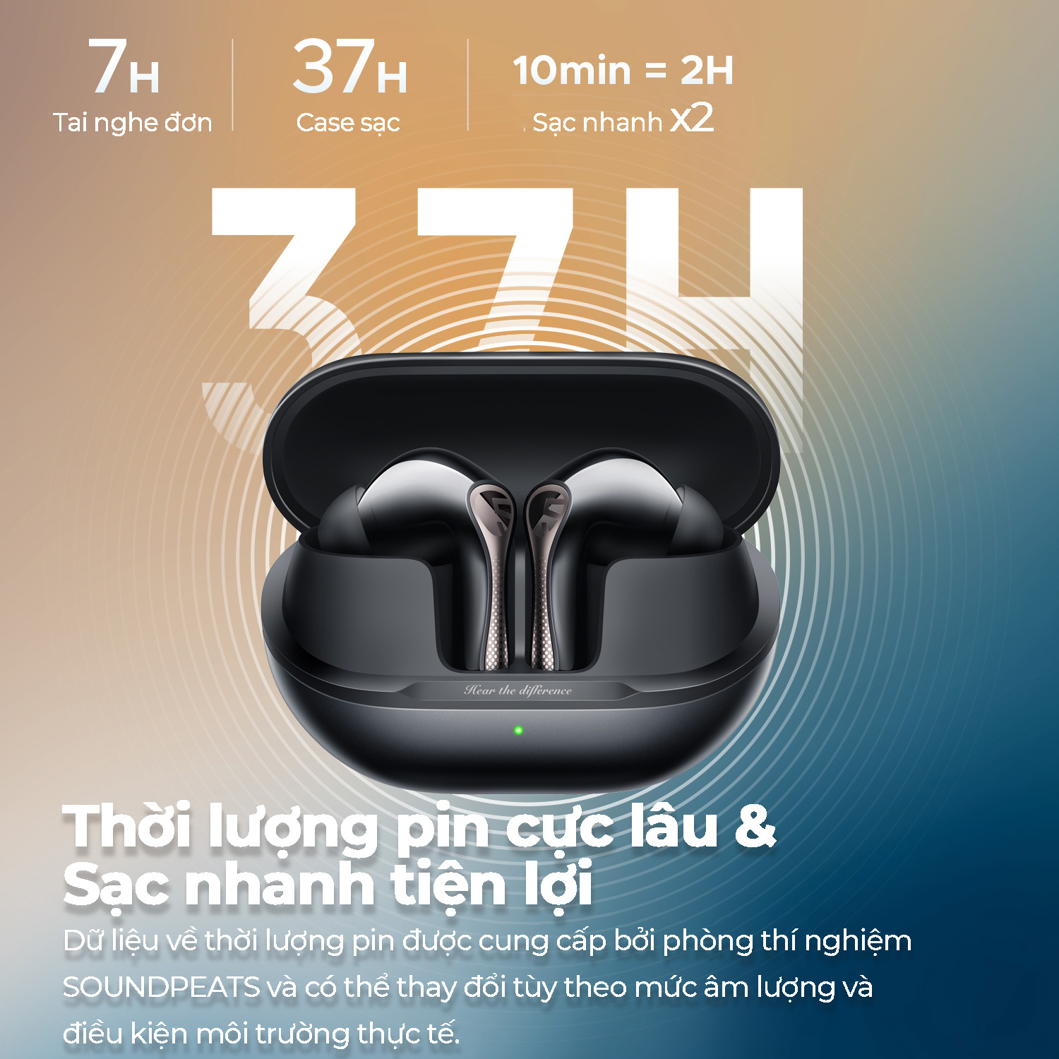  Tai nghe Bluetooth True Wireless SoundPeats Air5 Pro 6