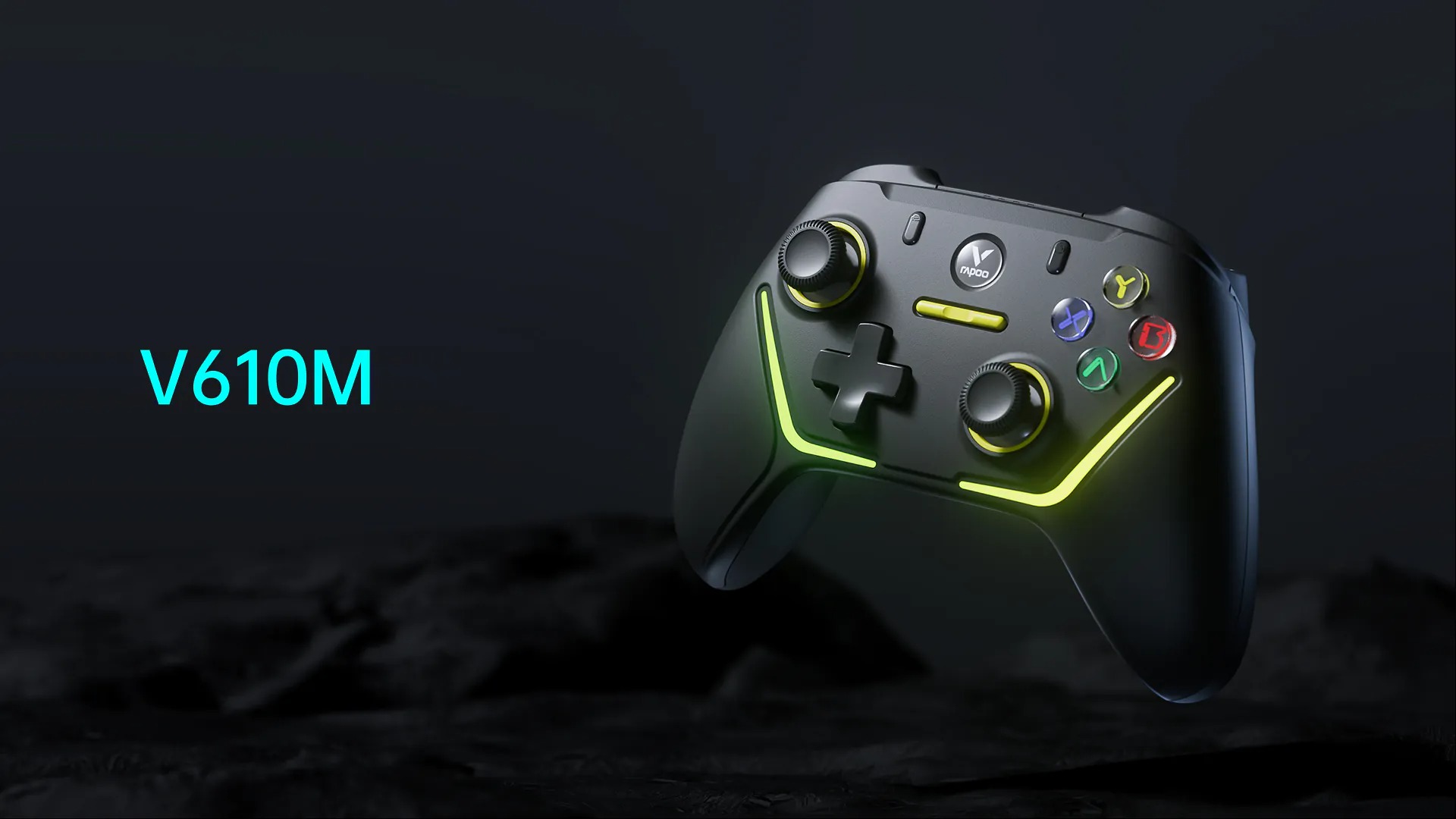 Tay cầm chơi game 2 chế độ kết nối có dây/ không dây Rapoo V610M 1