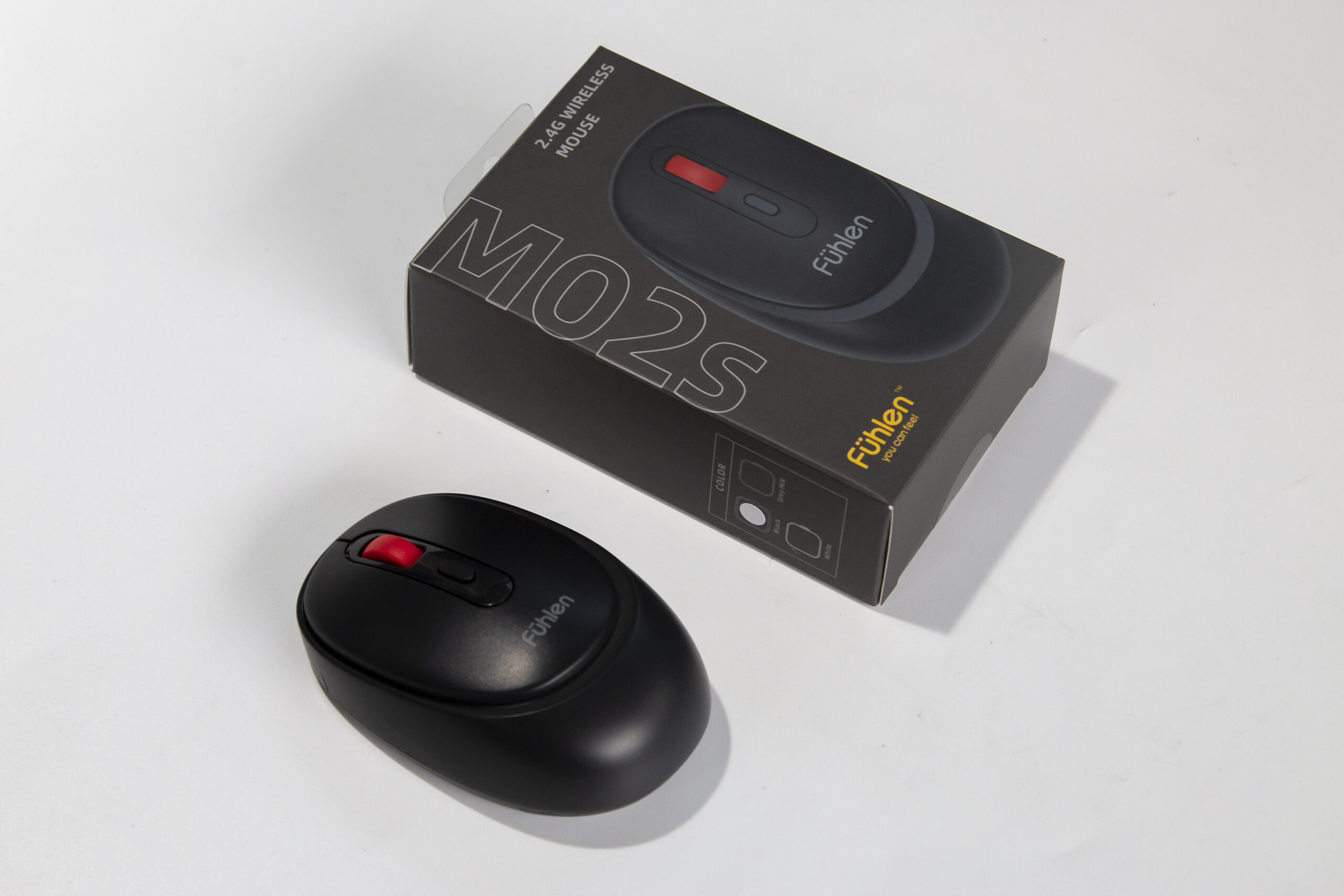 Chuột không dây Fuhlen M02S (Đen) 1