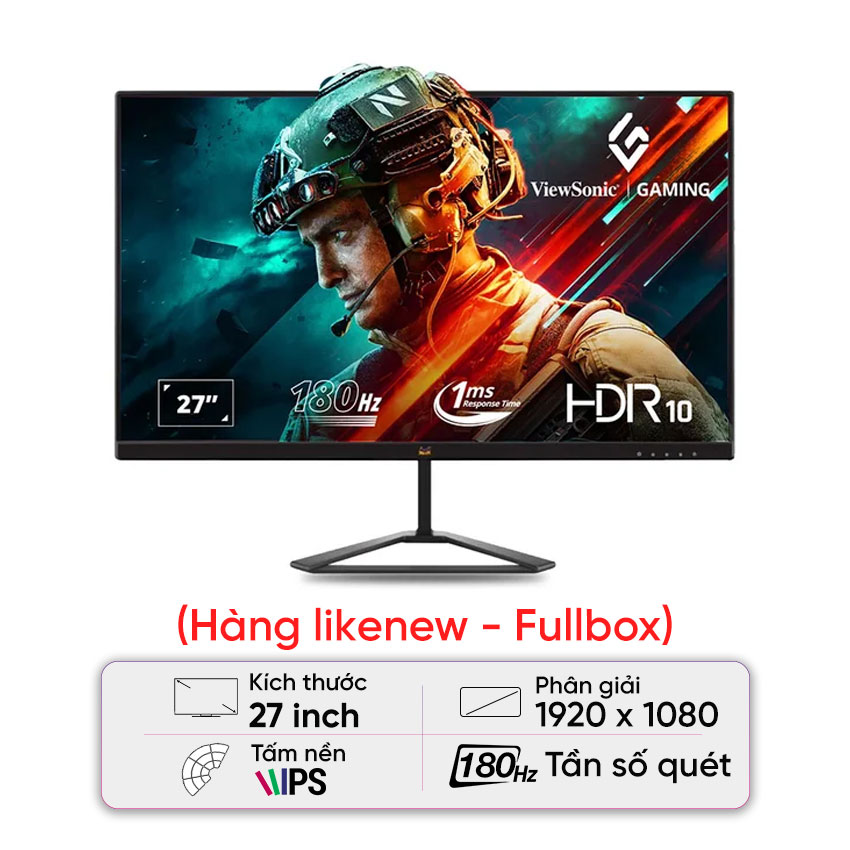 Màn hình ViewSonic VX2779-HD-Pro (27 inch/FHD/IPS/180Hz/1ms) - Likenew (Full box)