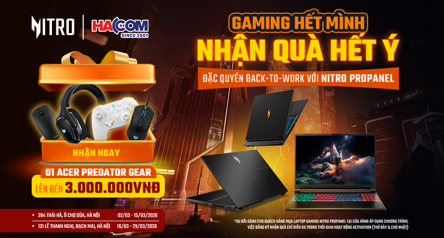 Banner Laptop Acer tháng 3 2026