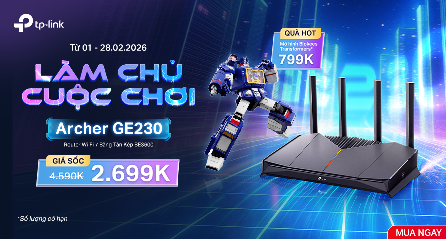 Banner trang chủ TP-Link tháng 2/2026
