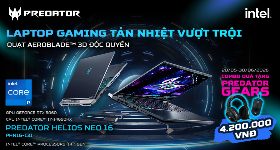 Acer trang chủ tháng 5 2026