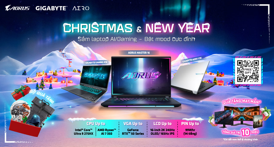 GIGABYTE LAPTOP T12 CHRISTMAS & NEW YEAR