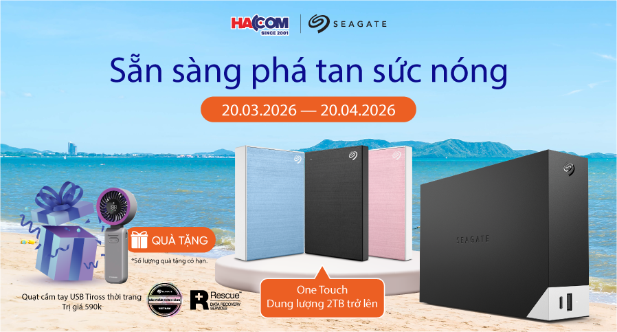 Banner trang chủ Seagate tháng 3 2026