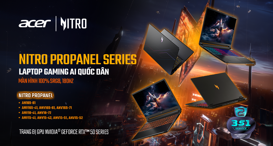 Banner Acer trang chủ tháng 3 2026