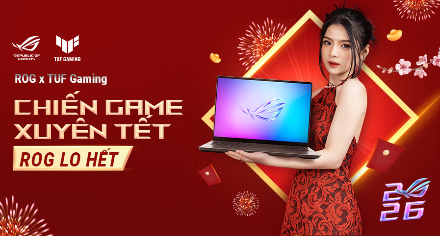 Banner trang chủ ASUS tháng 3 2026