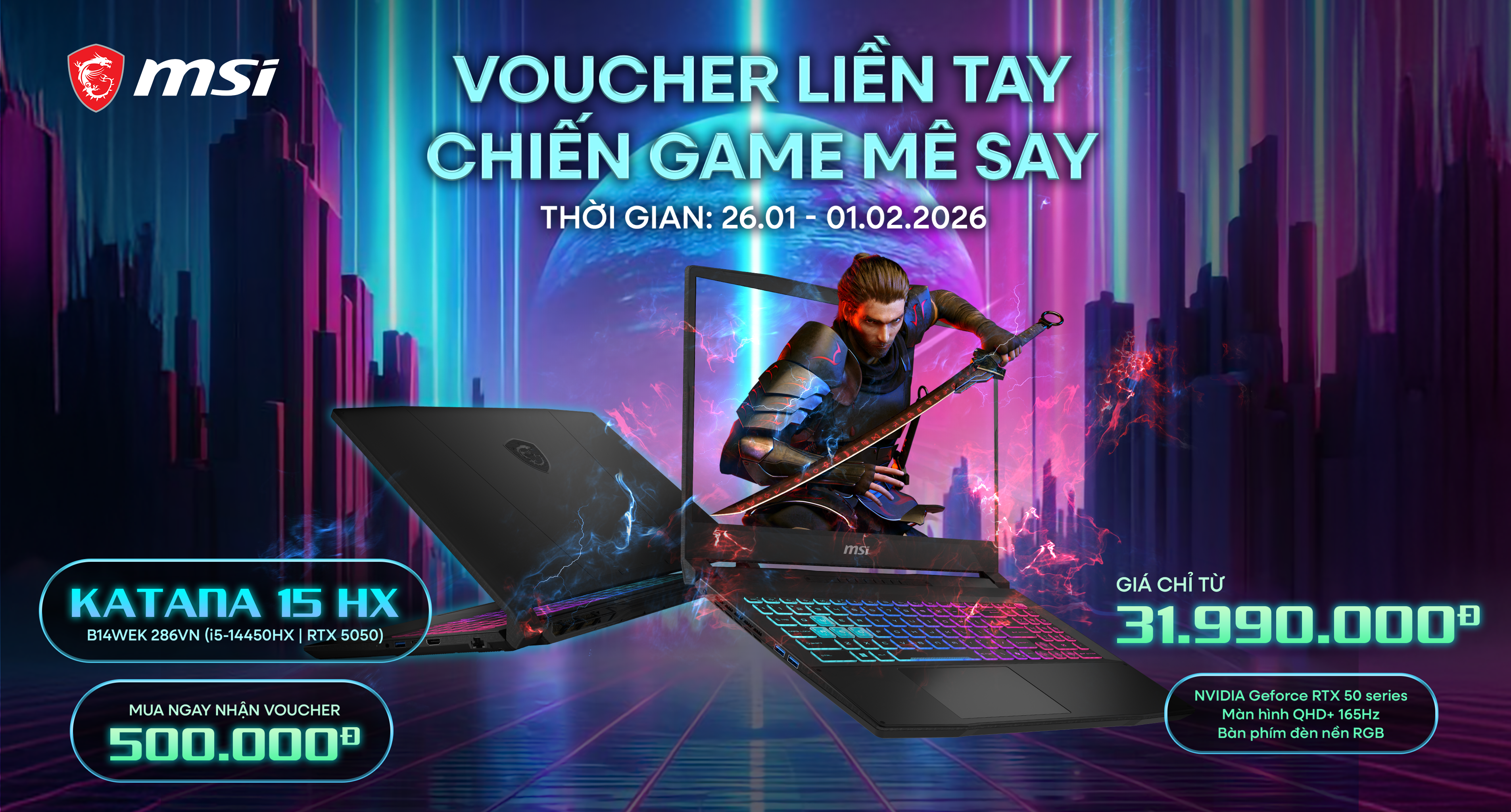 Banner tháng 1 Katana trang chủ