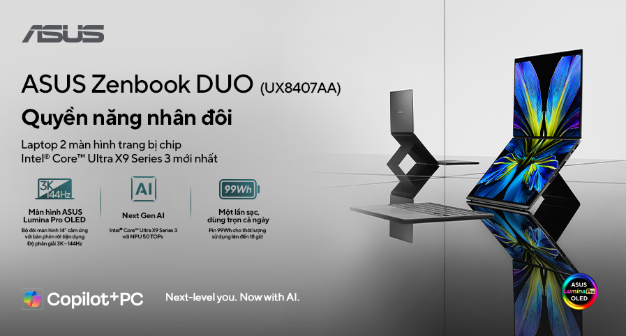 Banner ASUS trang chủ tháng 6 2026
