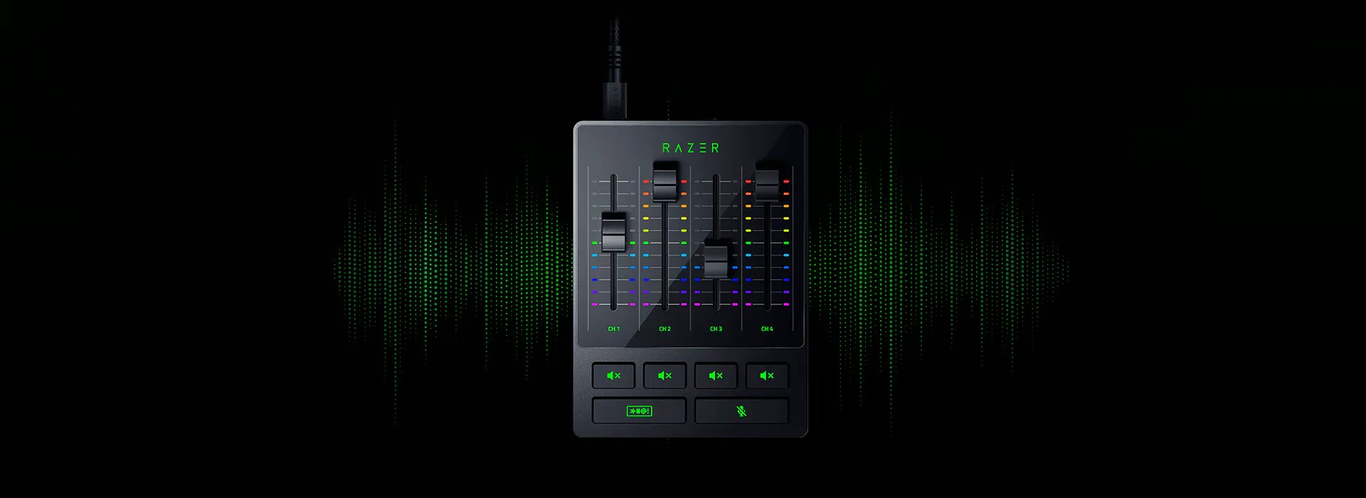 bo tron am thanh razer audio mixer all in one analog mixer for broadcasting and streaming pkst0025 5
