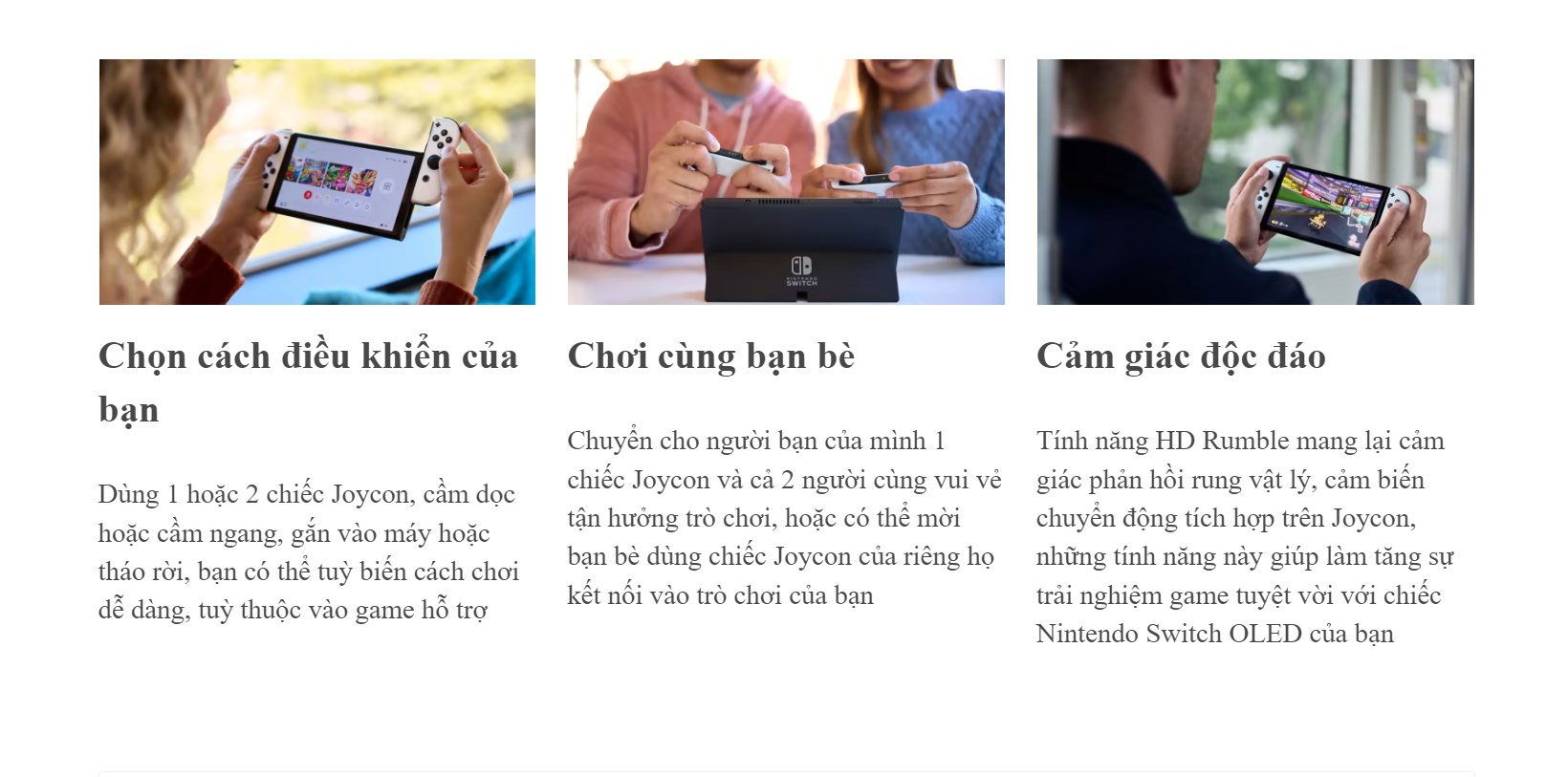 may choi game nintendo switch oled 2