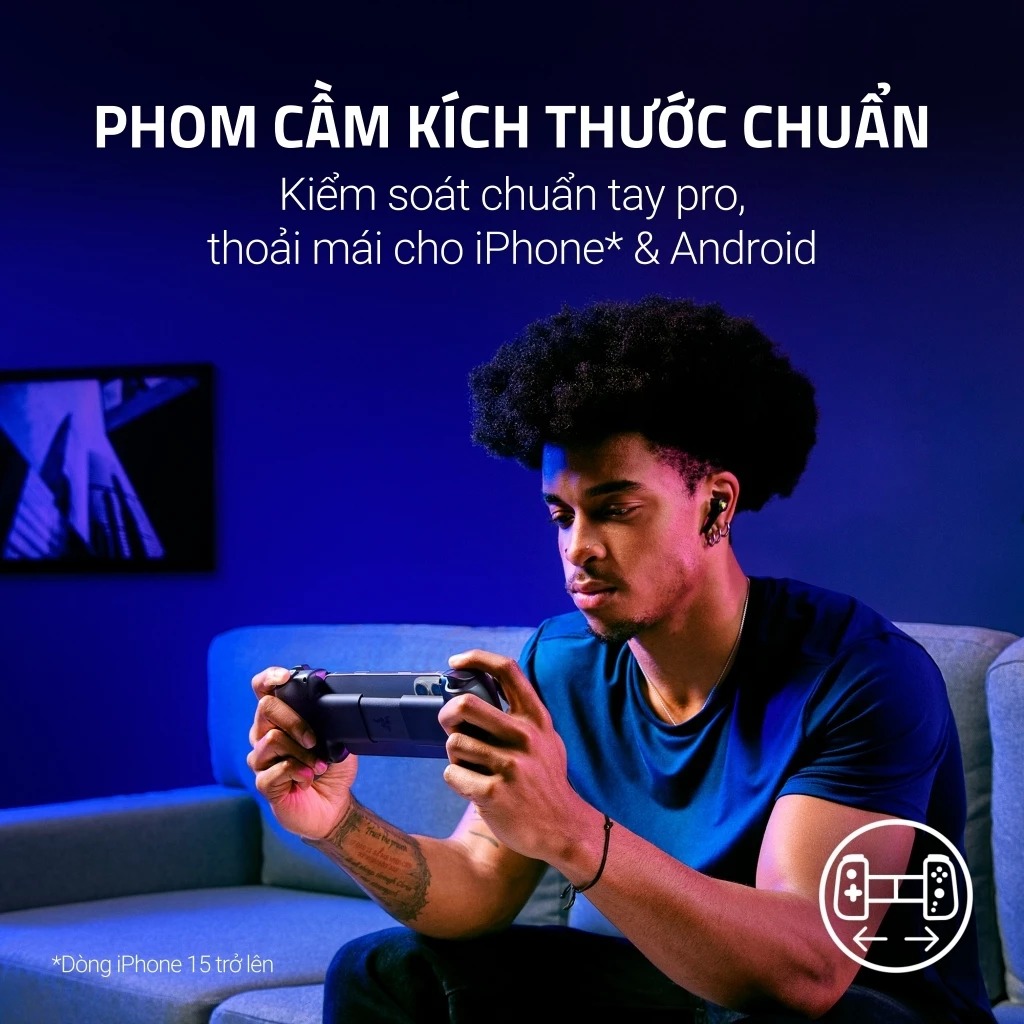 tay cam choi game razer kishi v3 usb c gaming controller for android and iphone phantom white edition 5